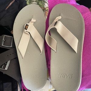 New Beige Teva Sandals size 9